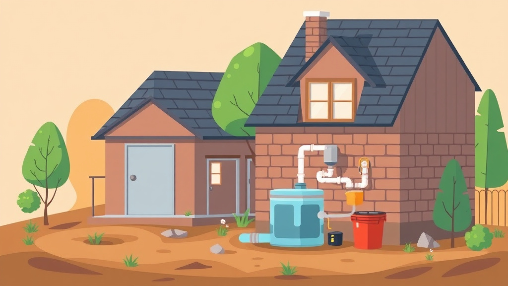 A professional illustration depicting septic System Maintenance Guide
