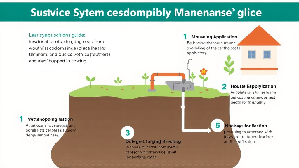 Practical workflow diagram for septic System Maintenance Guide