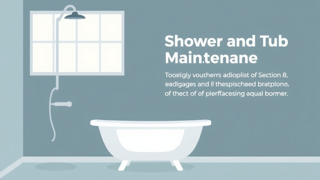 Process flow illustration for putting shower and Tub Maintenance Guide into action
