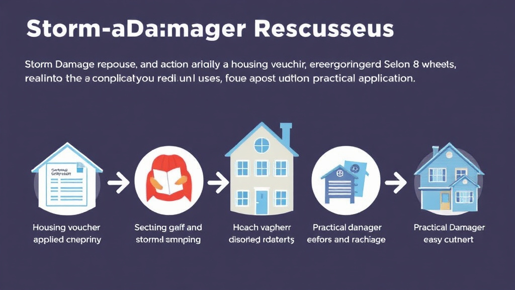 Process flow illustration for putting storm Damage Response Guide into action