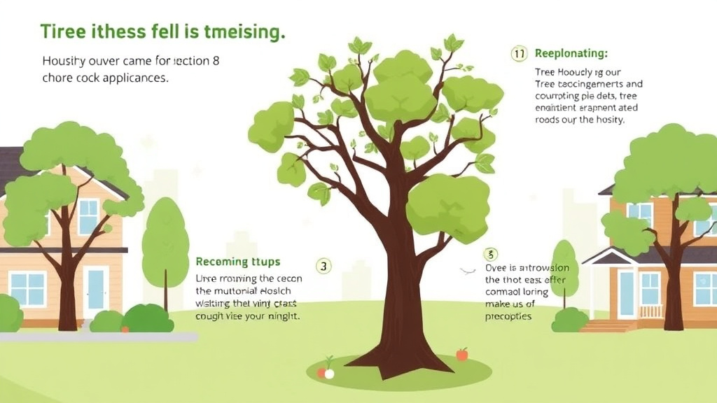 Process flow illustration for putting tree Maintenance for Rental Properties into action