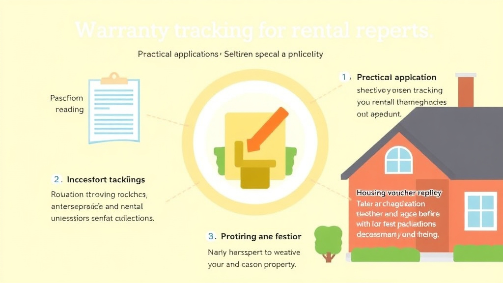 Practical checklist visual for warranty Tracking for Rental Properties