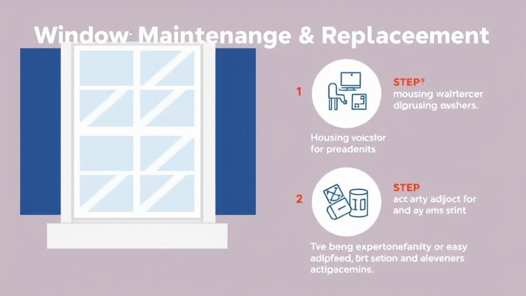 Practical checklist visual for window Maintenance and Replacement Guide