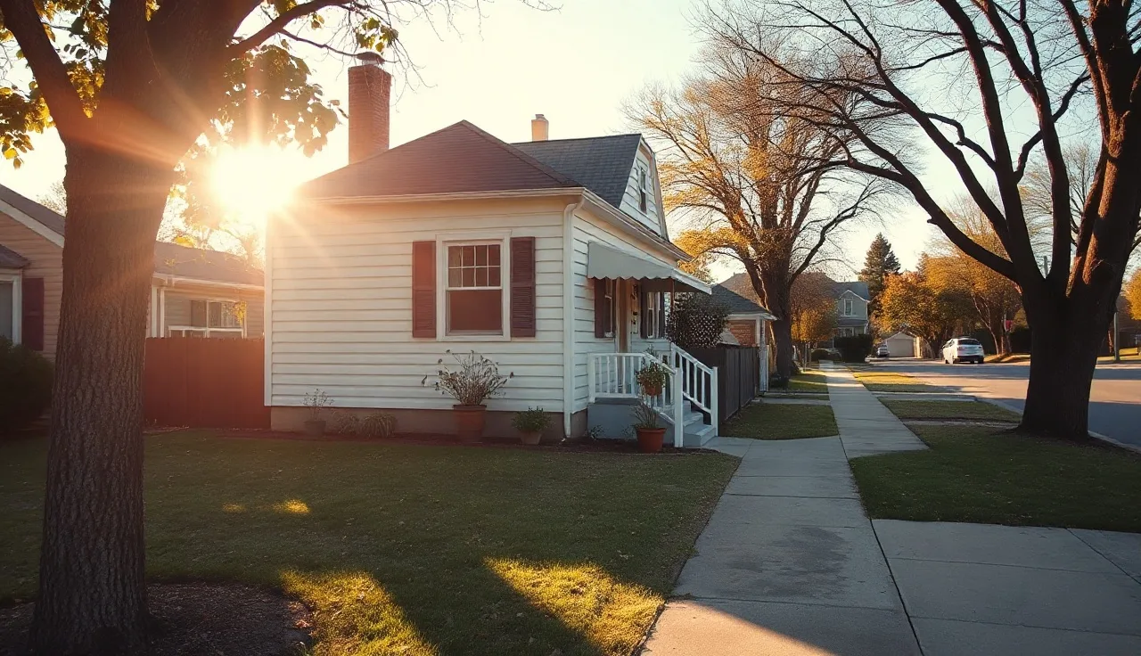 Sunlit single-family home on a residential street available for section 8 rent