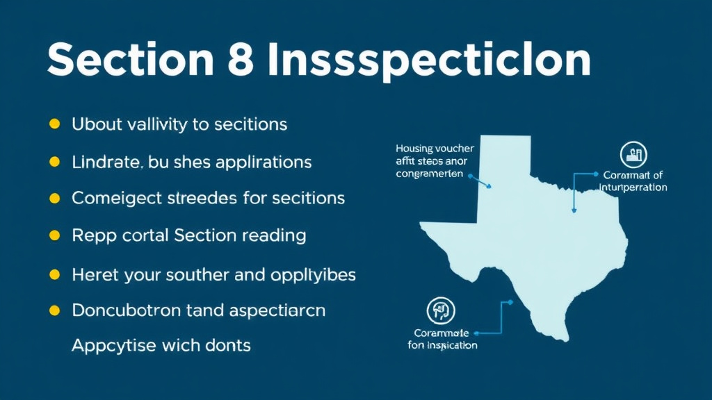 Real-world application diagram for section 8 Inspection Requirements in Texas