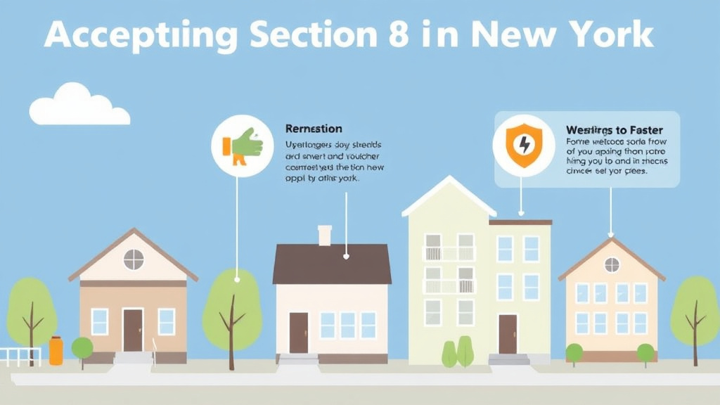 Visual guide for practical steps in accepting section 8 in new york