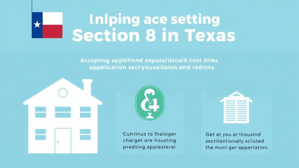 Step-by-step visual guide for implementing accepting Section 8 in Texas
