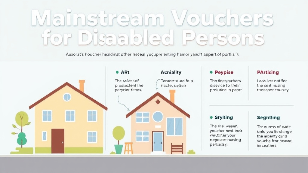 Action-oriented illustration showing how to apply mainstream Vouchers for Disabled Persons