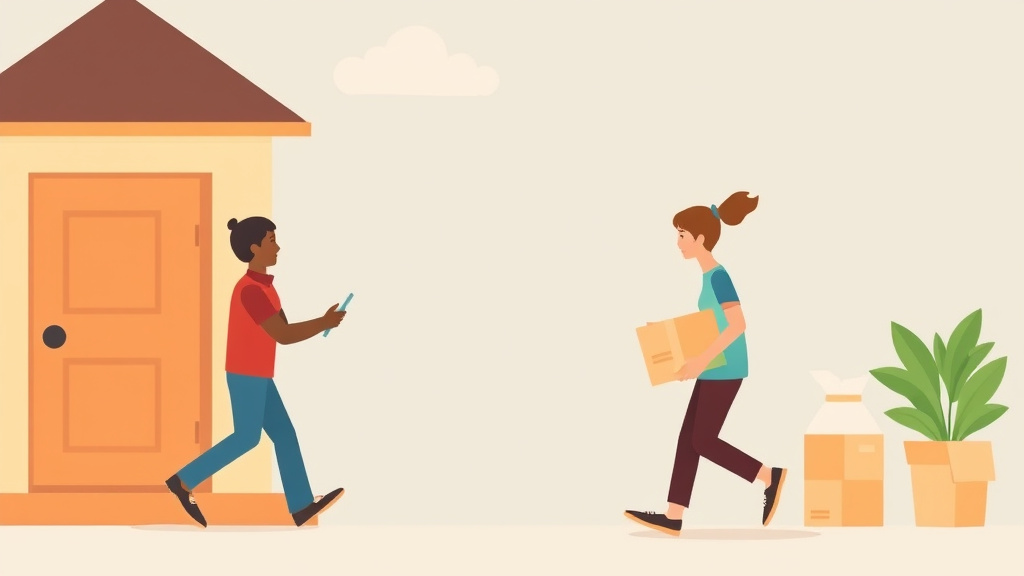 A professional illustration depicting moving with a Section 8 Voucher in Florida