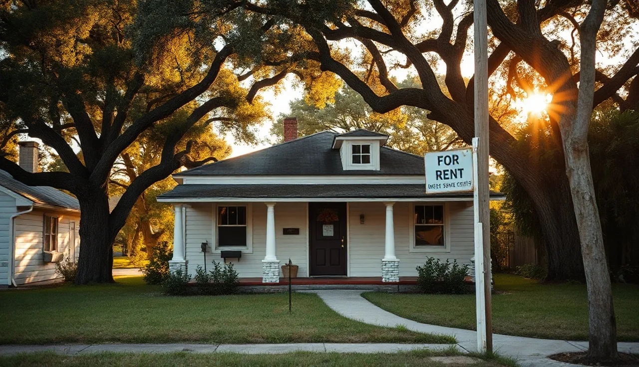 A small single-family home on a quiet Gulf Coast Florida street available for rent