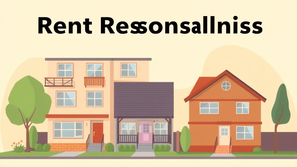 Illustration showing key concepts related to rent reasonableness in california
