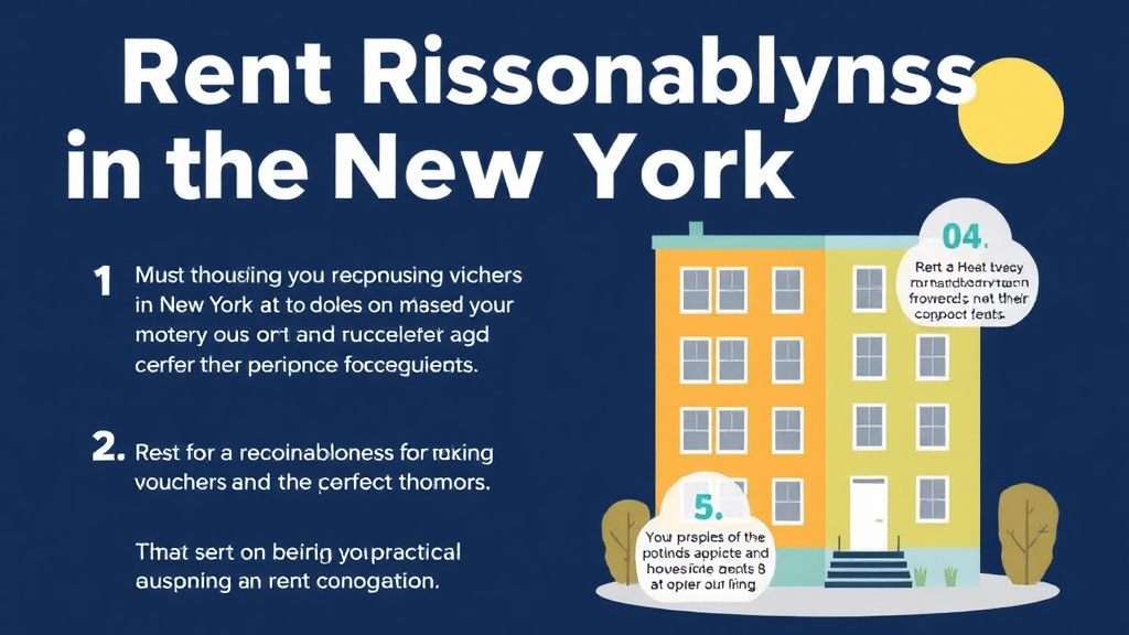 Visual guide for practical steps in rent reasonableness in new york