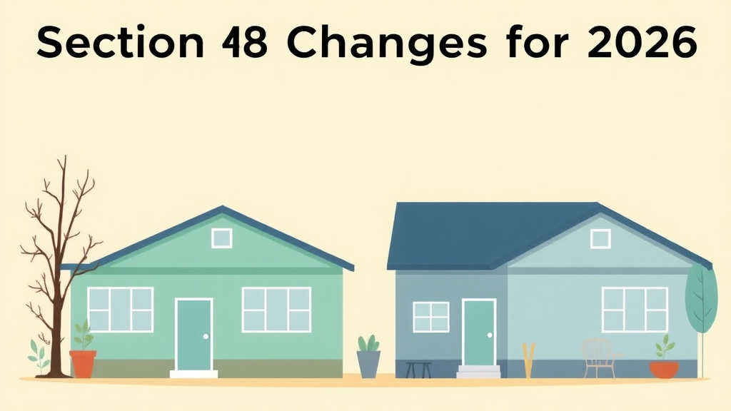 Educational graphic covering the essentials of section 8 Changes for 2026