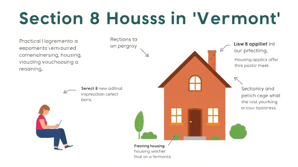 Action-oriented illustration showing how to apply section 8 Housing in Vermont