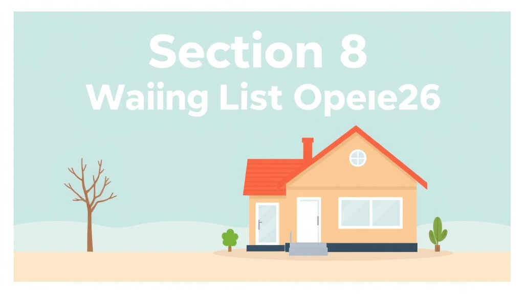 A professional illustration depicting section 8 Waiting List Openings in 2026