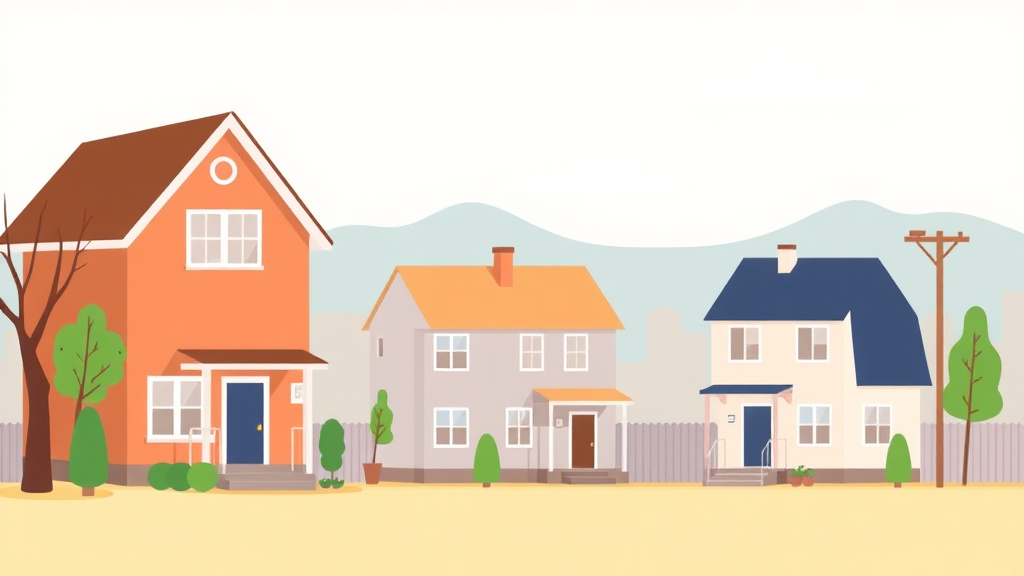 A professional illustration depicting section 8 Housing in Wyoming