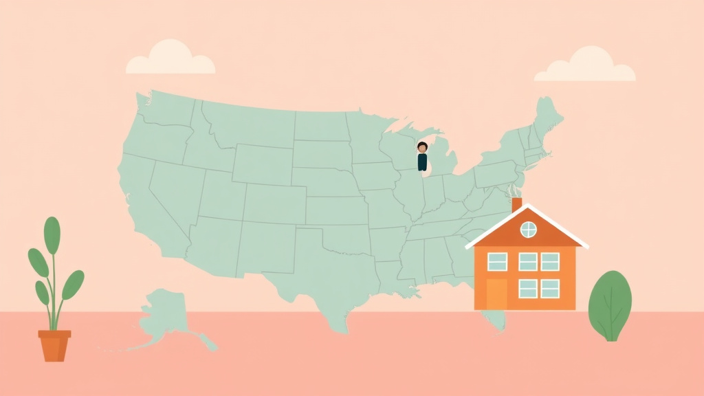 Illustration showing key concepts related to source of income protection laws by state
