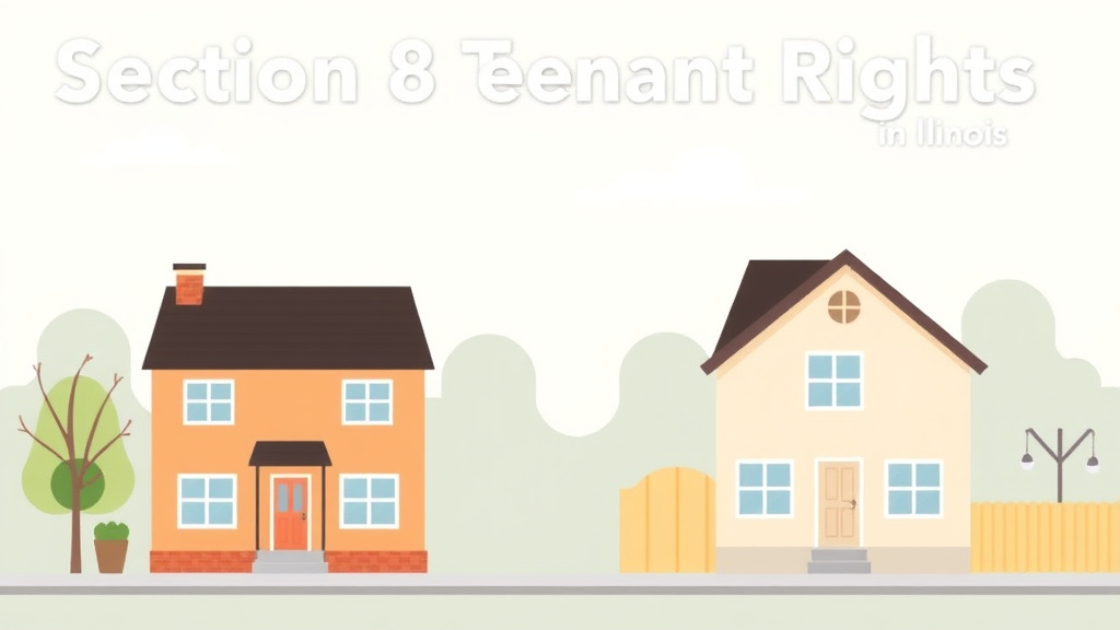 Illustration breaking down the fundamentals of section 8 Tenant Rights in Illinois