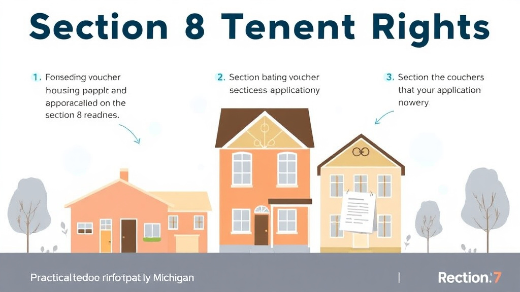 Visual guide for practical steps in section 8 tenant rights in michigan