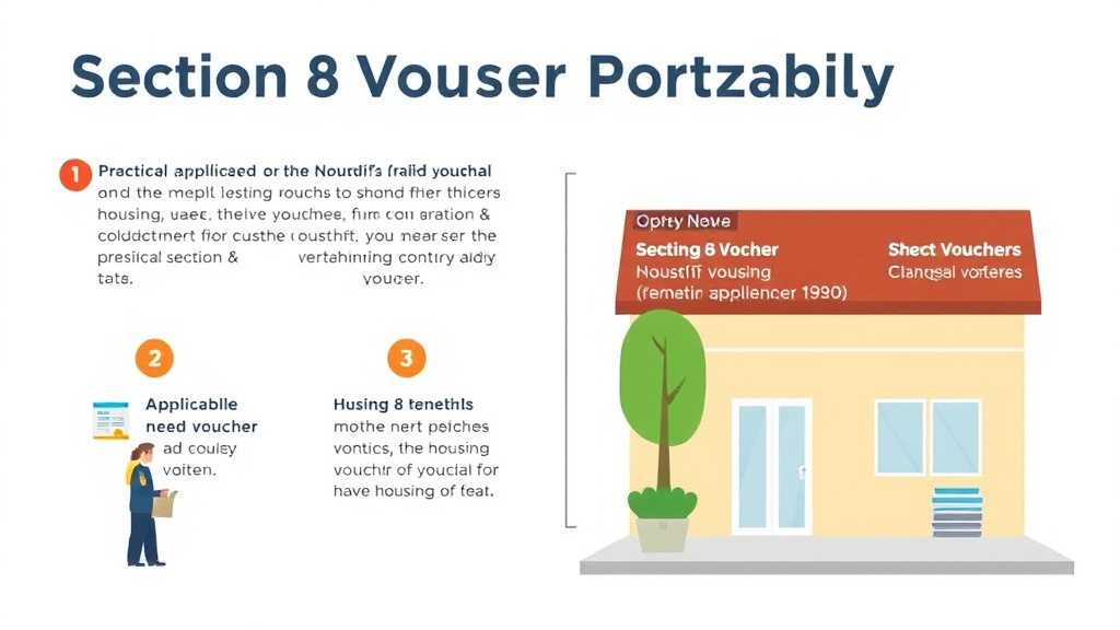 Visual guide for practical steps in section 8 voucher portability in california