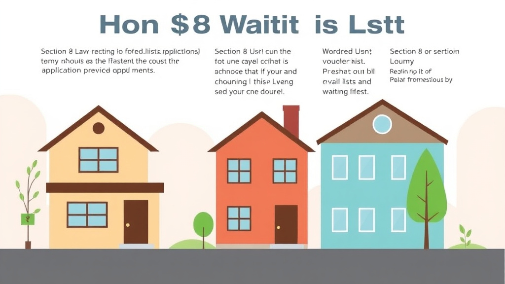 Illustration showing key concepts related to section 8 waiting lists in california