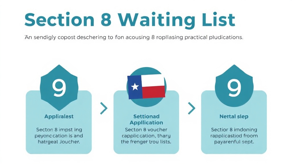 Process flow illustration for putting section 8 Waiting Lists in Texas into action