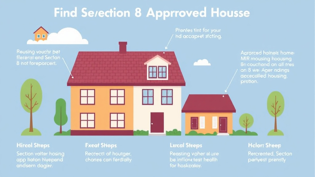 Visual guide for practical steps in finding section 8 approved housing