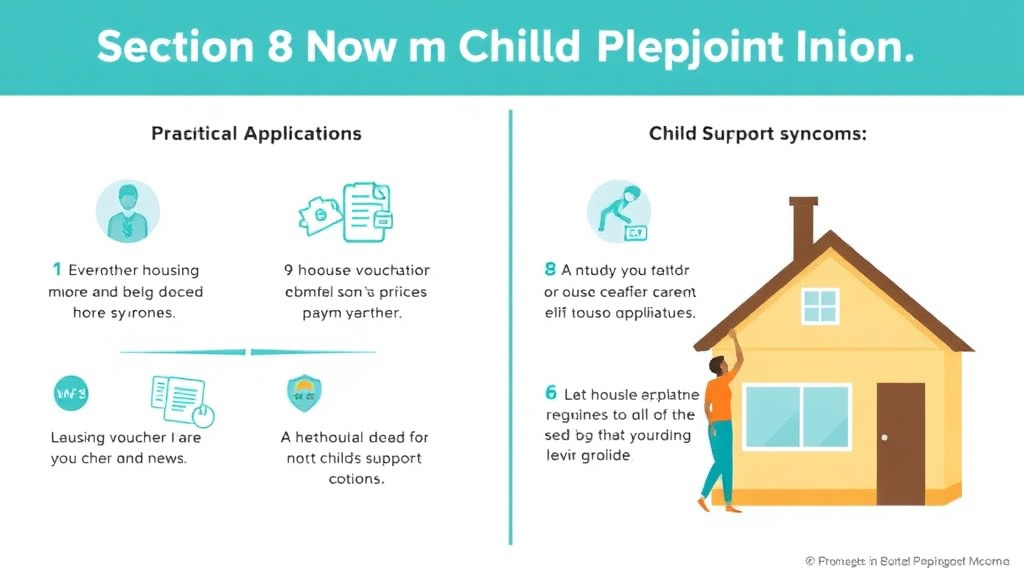 Visual guide for practical steps in section 8 and child support income