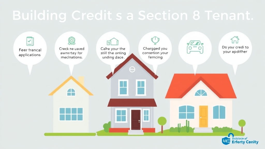 Practical workflow diagram for building Credit as a Section 8 Tenant