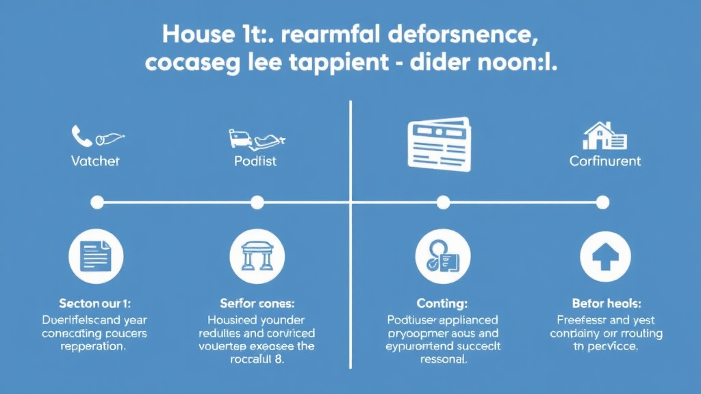 Process flow illustration for putting section 8 and Divorce or Separation into action