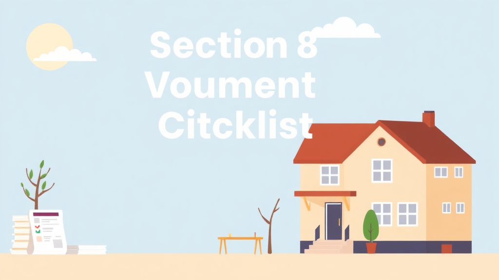 Visual overview of section 8 Document Checklist with key concepts highlighted