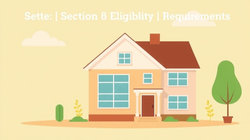 Educational graphic covering the essentials of section 8 Eligibility Requirements