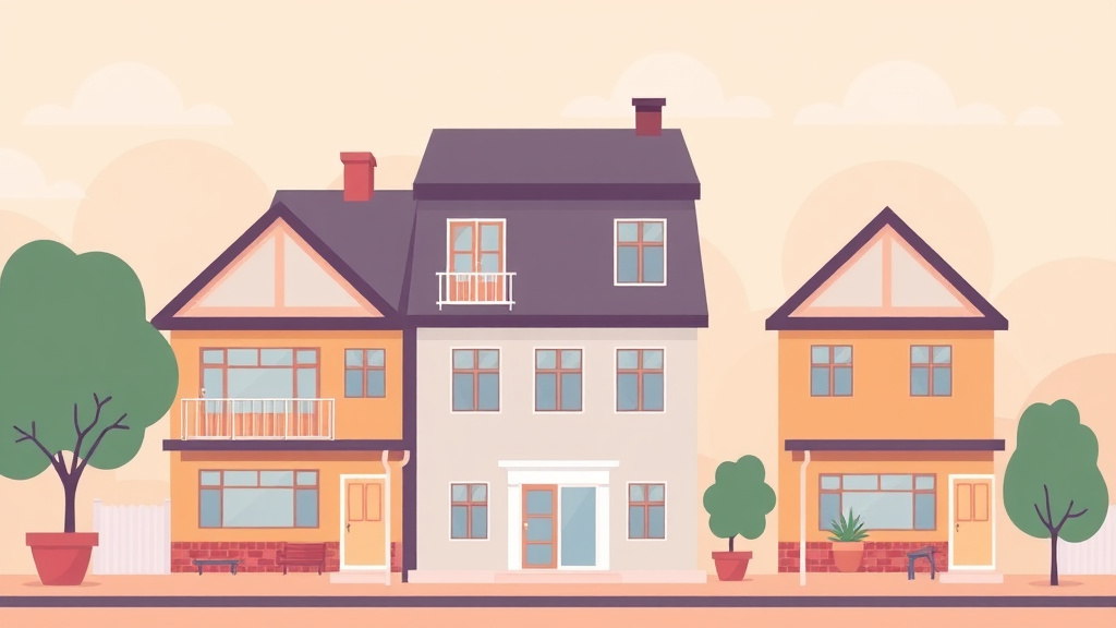 Illustration showing key concepts related to section 8 housing search websites