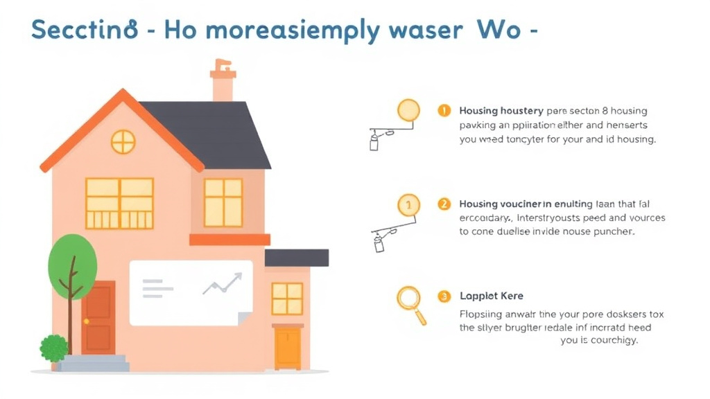 Visual guide for practical steps in section 8 housing search websites