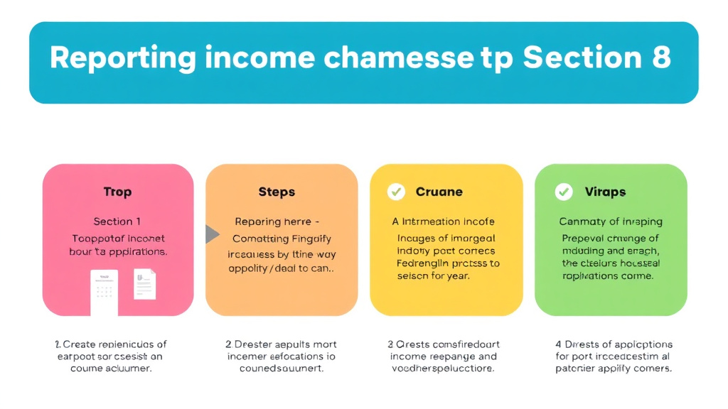 Hands-on guide visualization for reporting Income Changes to Section 8