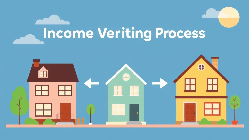 Illustration showing key concepts related to section 8 income verification process