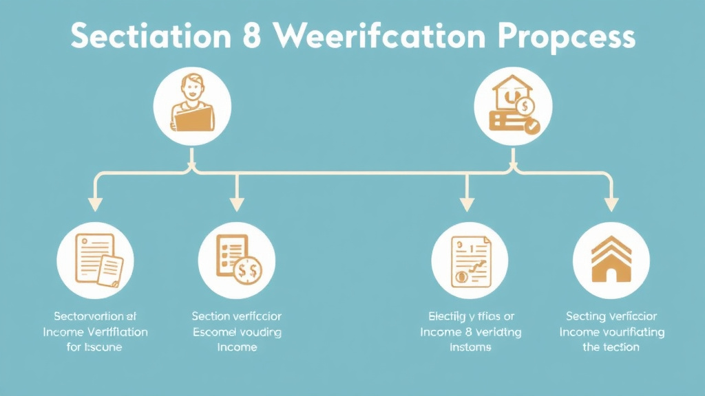 Visual guide for practical steps in section 8 income verification process