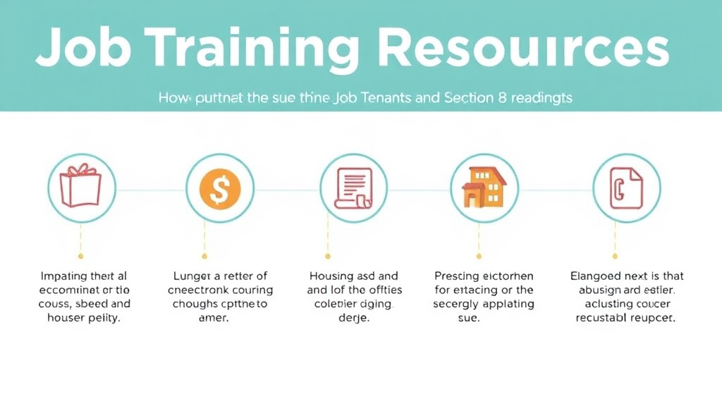 Process flow illustration for putting job Training Resources for Section 8 Tenants into action