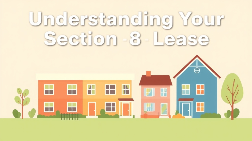 Educational graphic covering the essentials of your Section 8 Lease