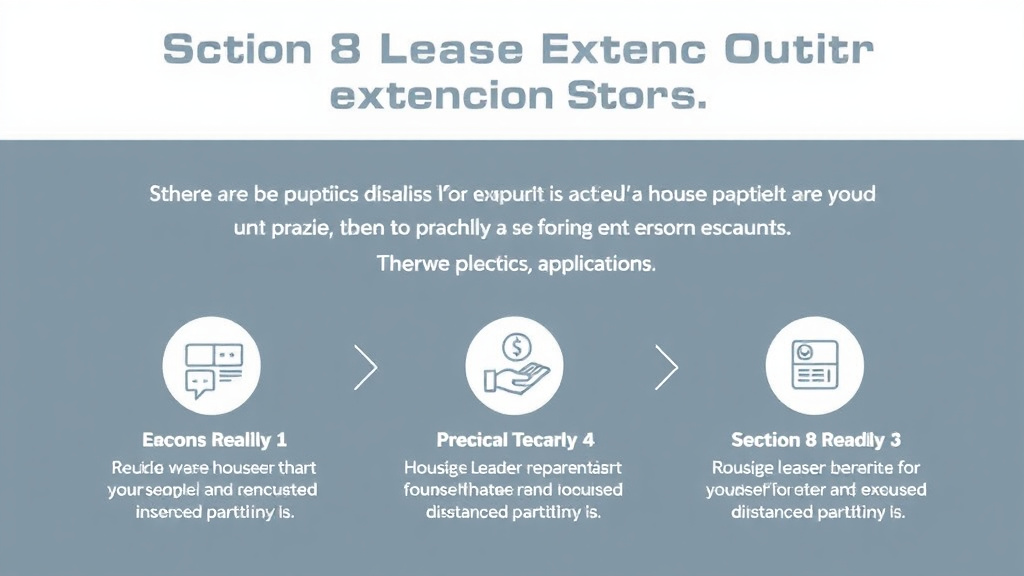 Visual guide for practical steps in section 8 lease extension options