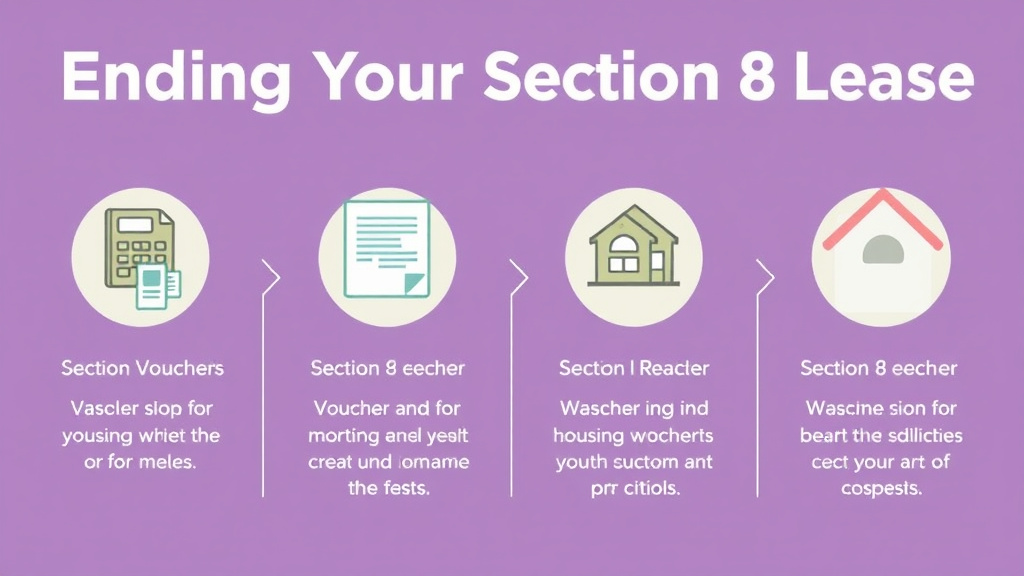 Visual guide for practical steps in ending your section 8 lease
