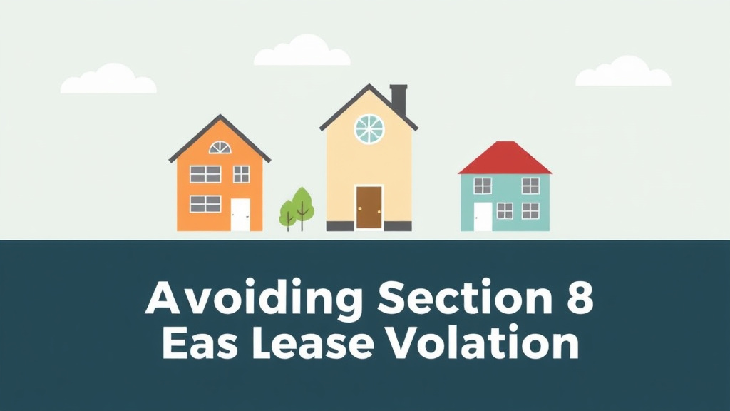 Practical workflow diagram for avoiding Section 8 Lease Violations