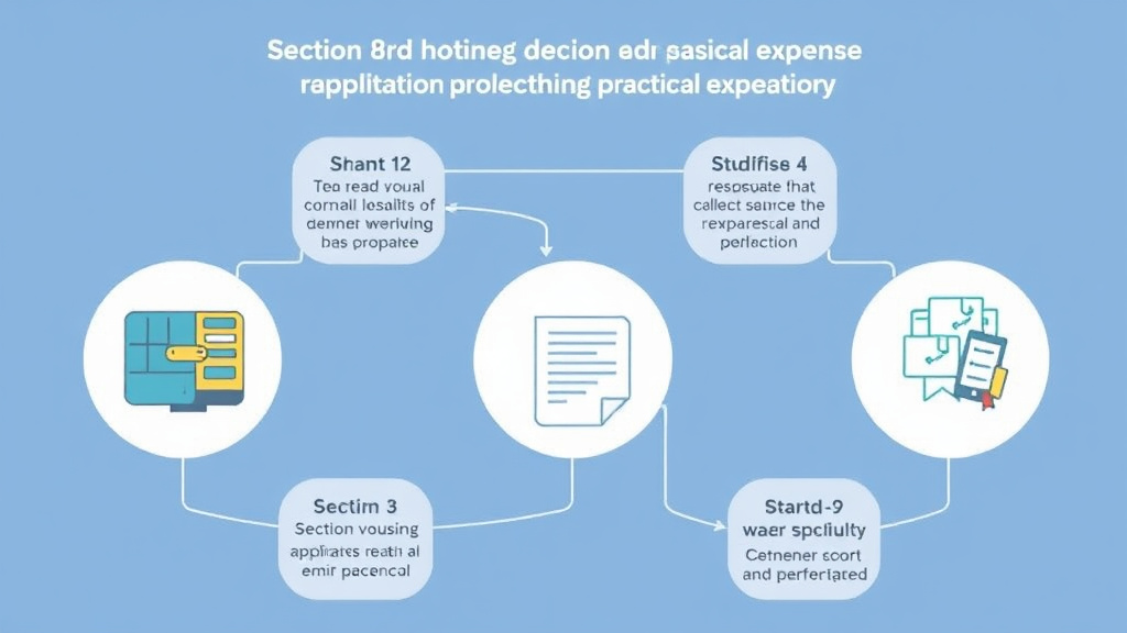 Process flow illustration for putting section 8 Medical Expense Deductions into action