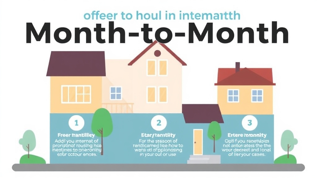 Visual guide for practical steps in month-to-month section 8 tenancy
