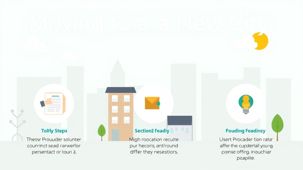 Practical checklist visual for moving to a New City with Section 8