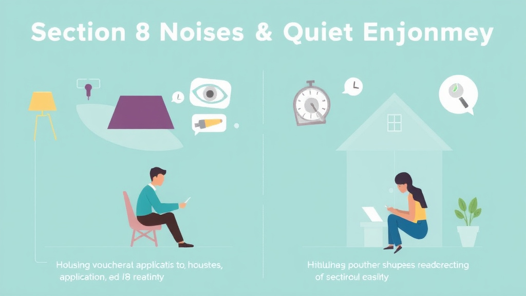 Visual guide for practical steps in section 8 noise and quiet enjoyment