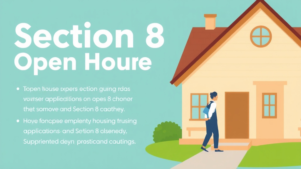 Practical workflow diagram for section 8 Open House and Showing Tips
