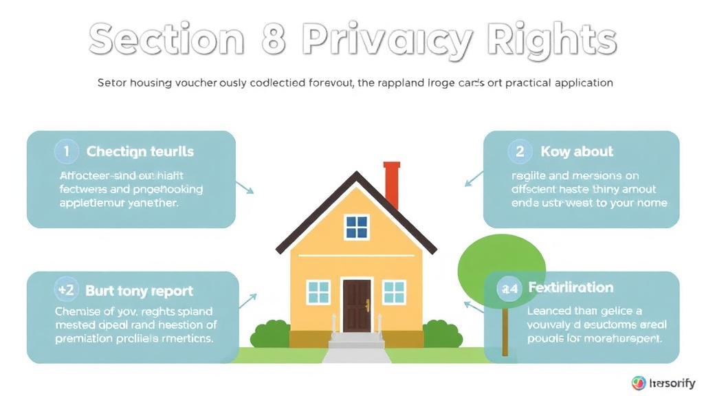 Visual guide for practical steps in section 8 privacy rights