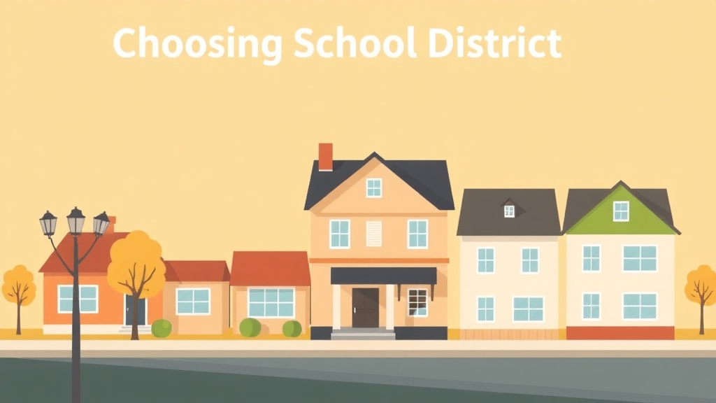 Clear illustration of choosing School Districts on Section 8 with supporting details