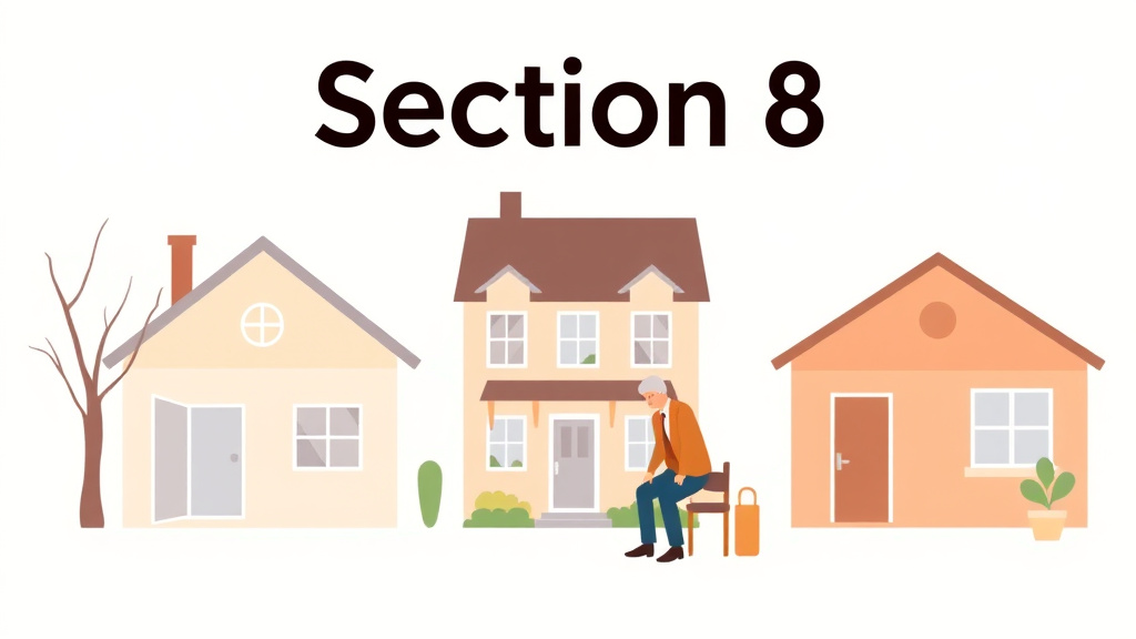 Conceptual diagram showing how section 8 for Senior Citizens works in practice